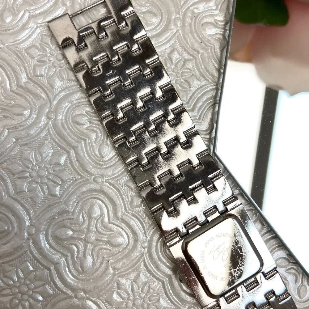 Suzanne Somers Rhinestone Encrusted Glamourous Dress Watch